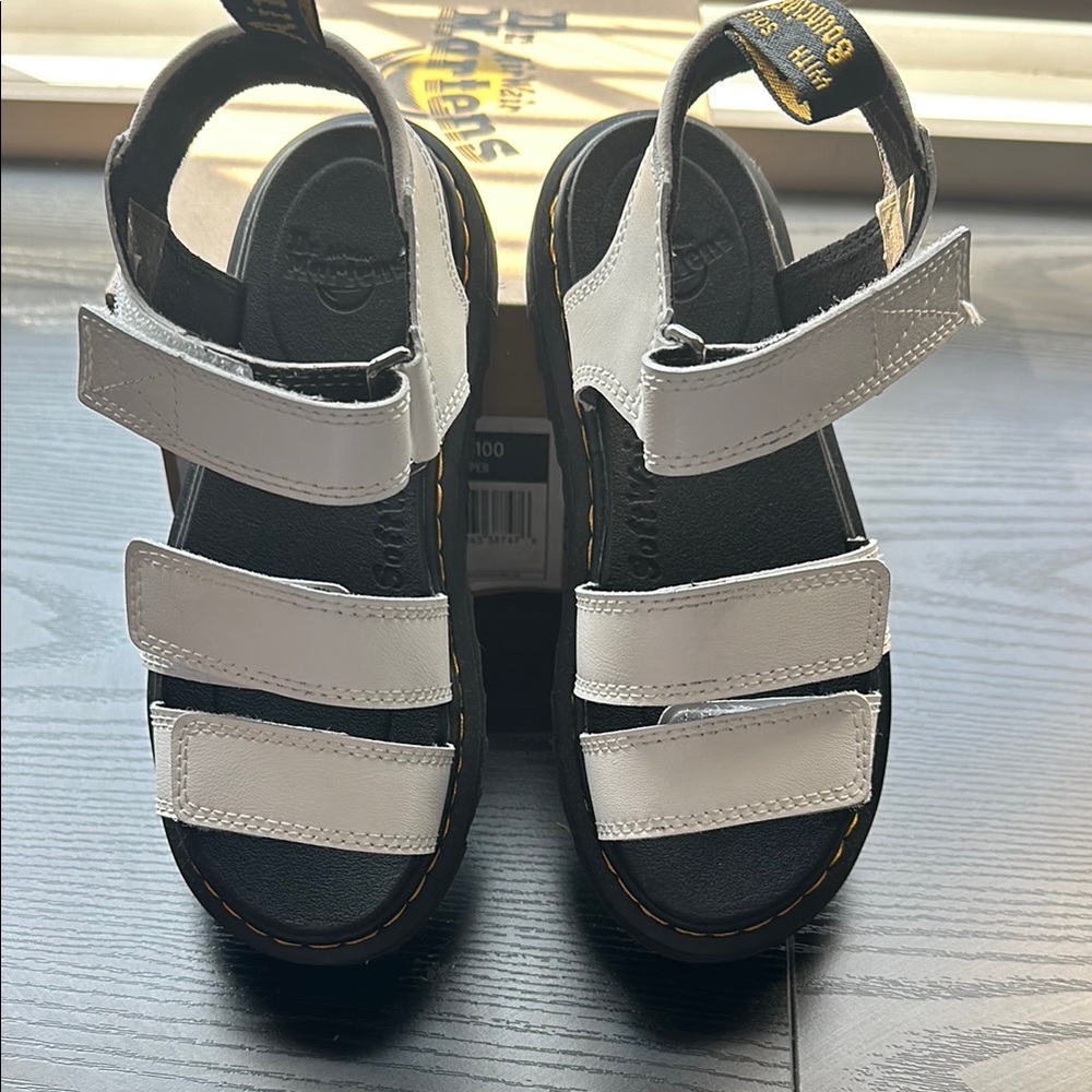 Dr. Martens White Sandals